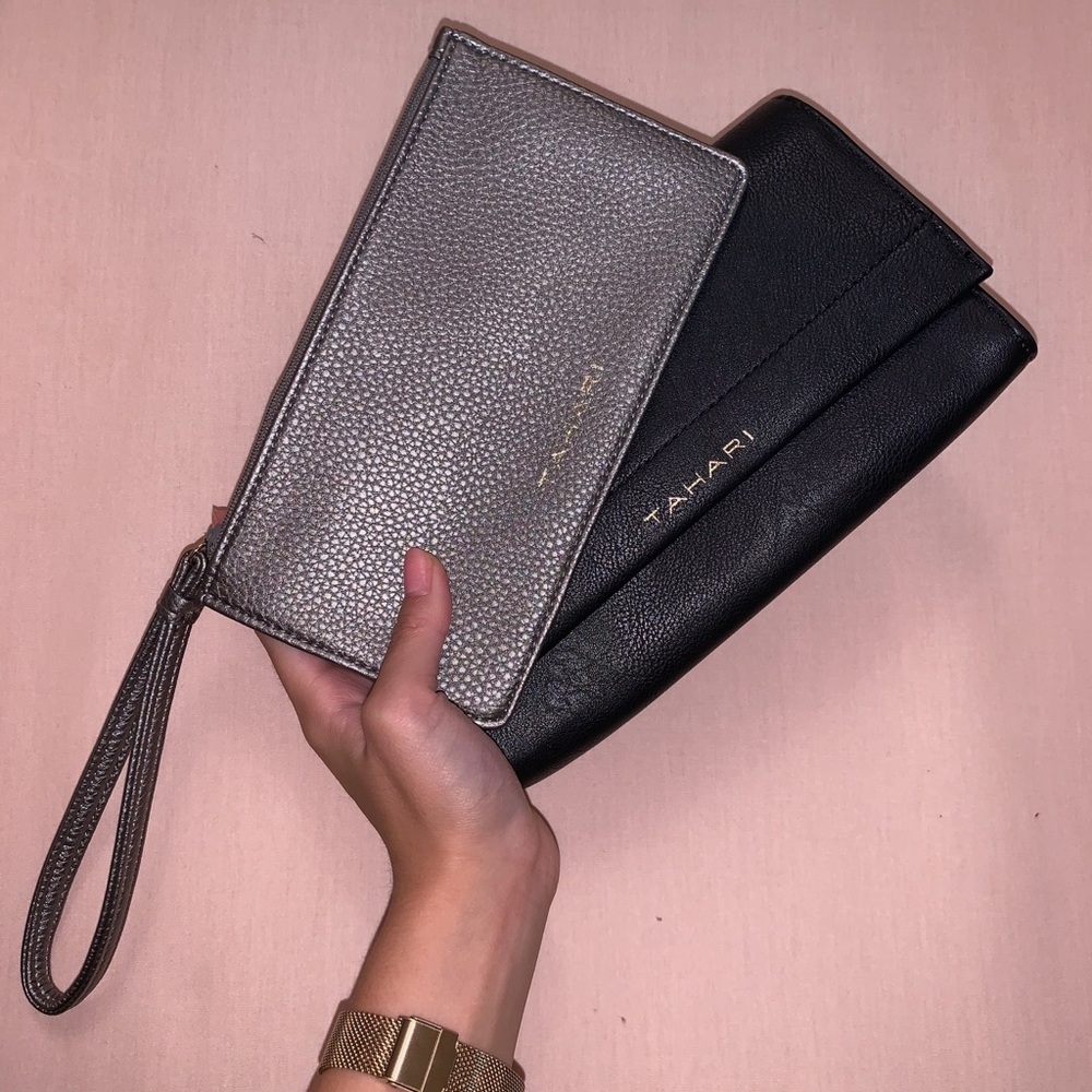 2-IN-1 TAHARI WRISTLET IN BLACK AN
